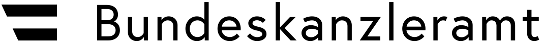 Logo Bundeskanzleramt in schwarz weiß